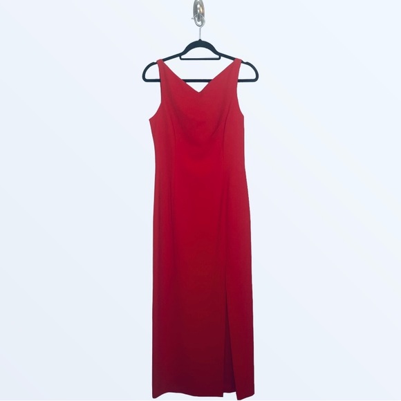 Tahari Dresses & Skirts - Tahari Red Cut Out Long Gown Size Size 10